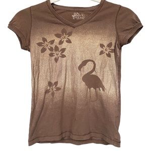 Old‎ Navy Cute fitted w/ gold tropical graphic